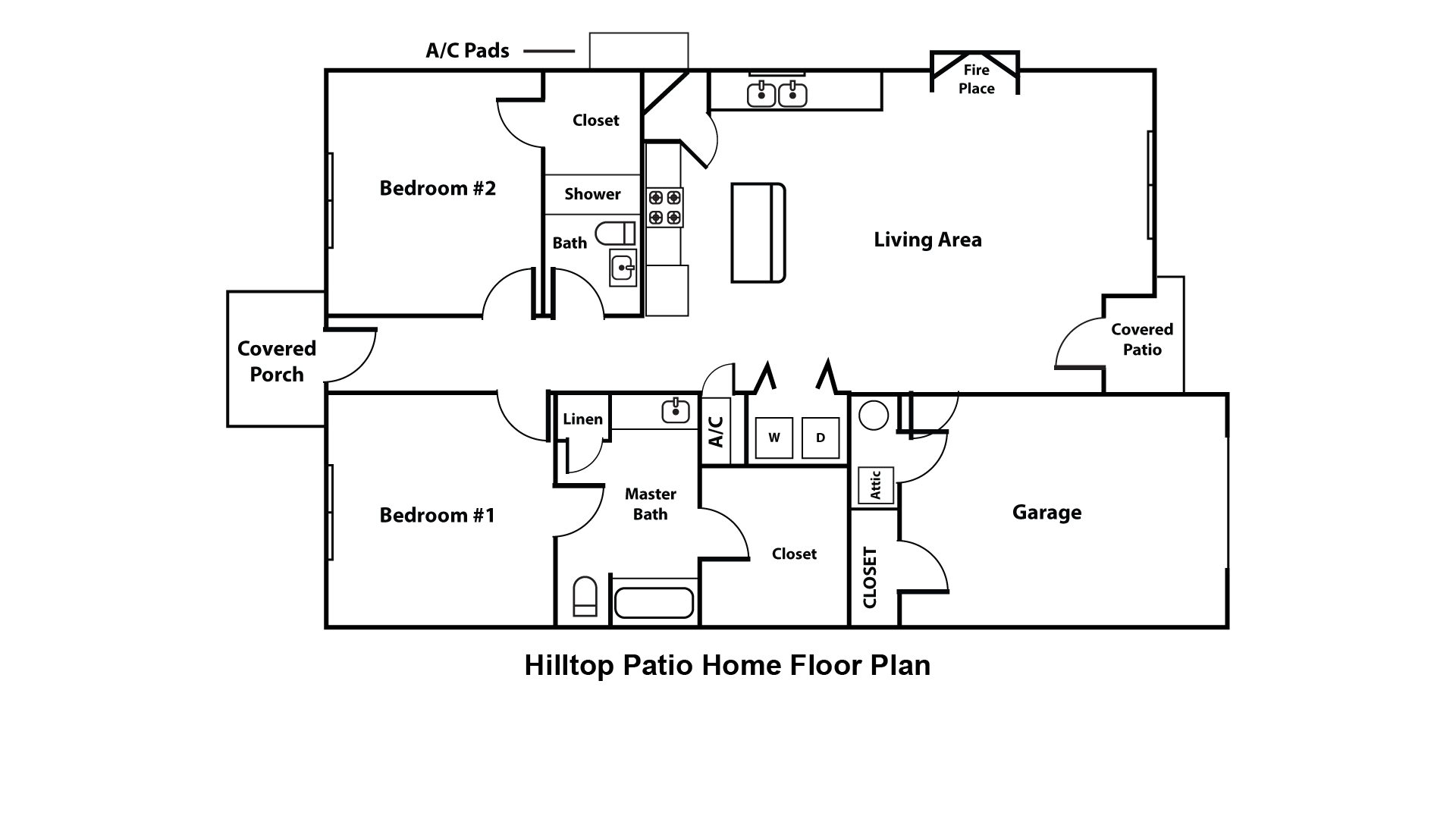 Hilltop Patio Home Floorplan