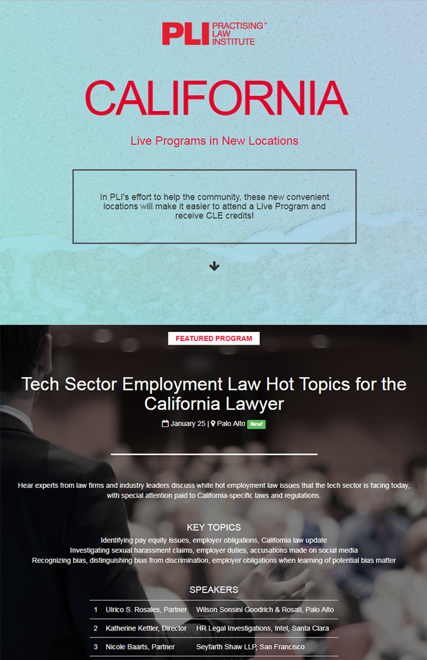 PLI California Website